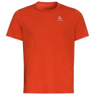 Odlo Wander-/Freizeit Tshirt Crew Neck Cardada (100% Polyester) orangerot Herren